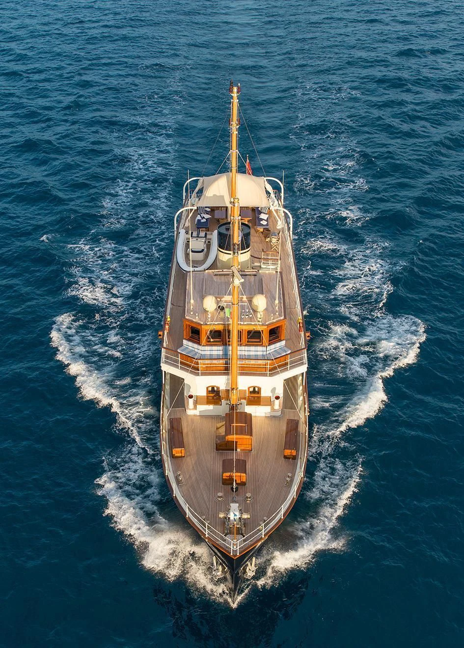 a ship in the water aboard TARANSAY Yacht for Sale