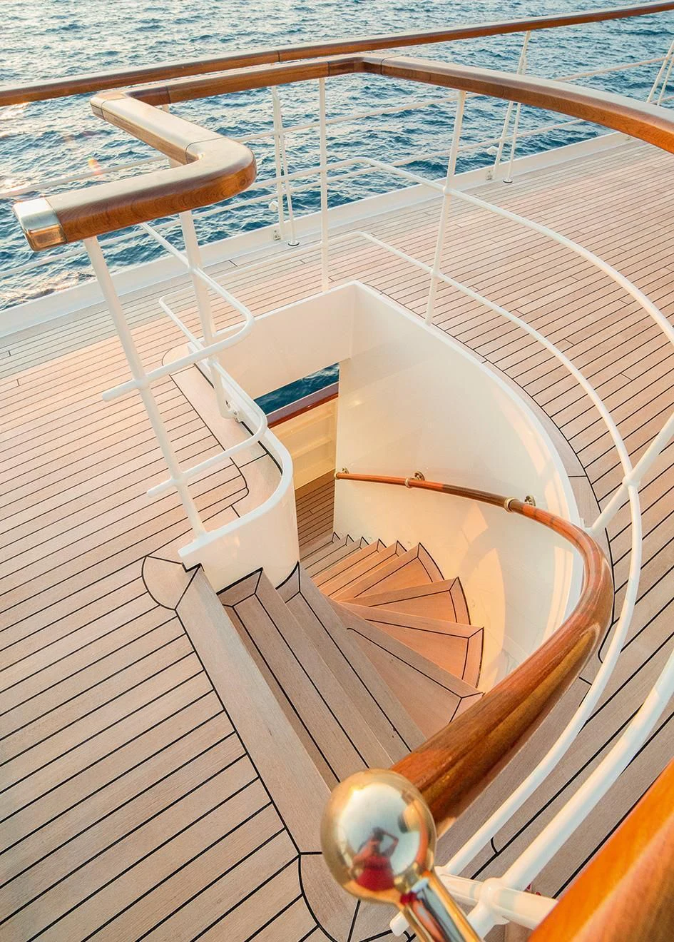 the deck of a boat aboard TARANSAY Yacht for Sale