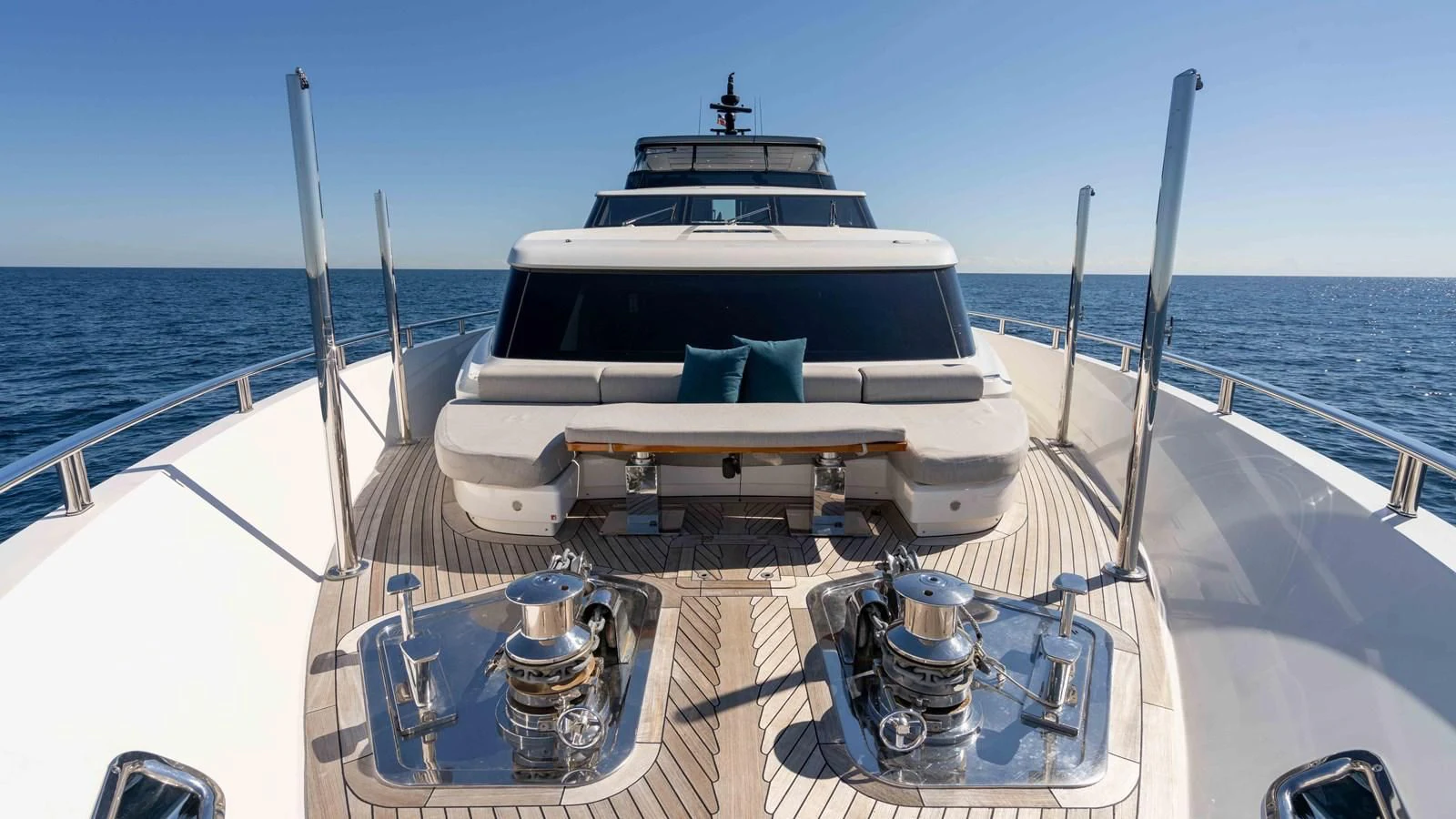 a boat on a body of water aboard 106 FLYBRIDGE Yacht for Sale