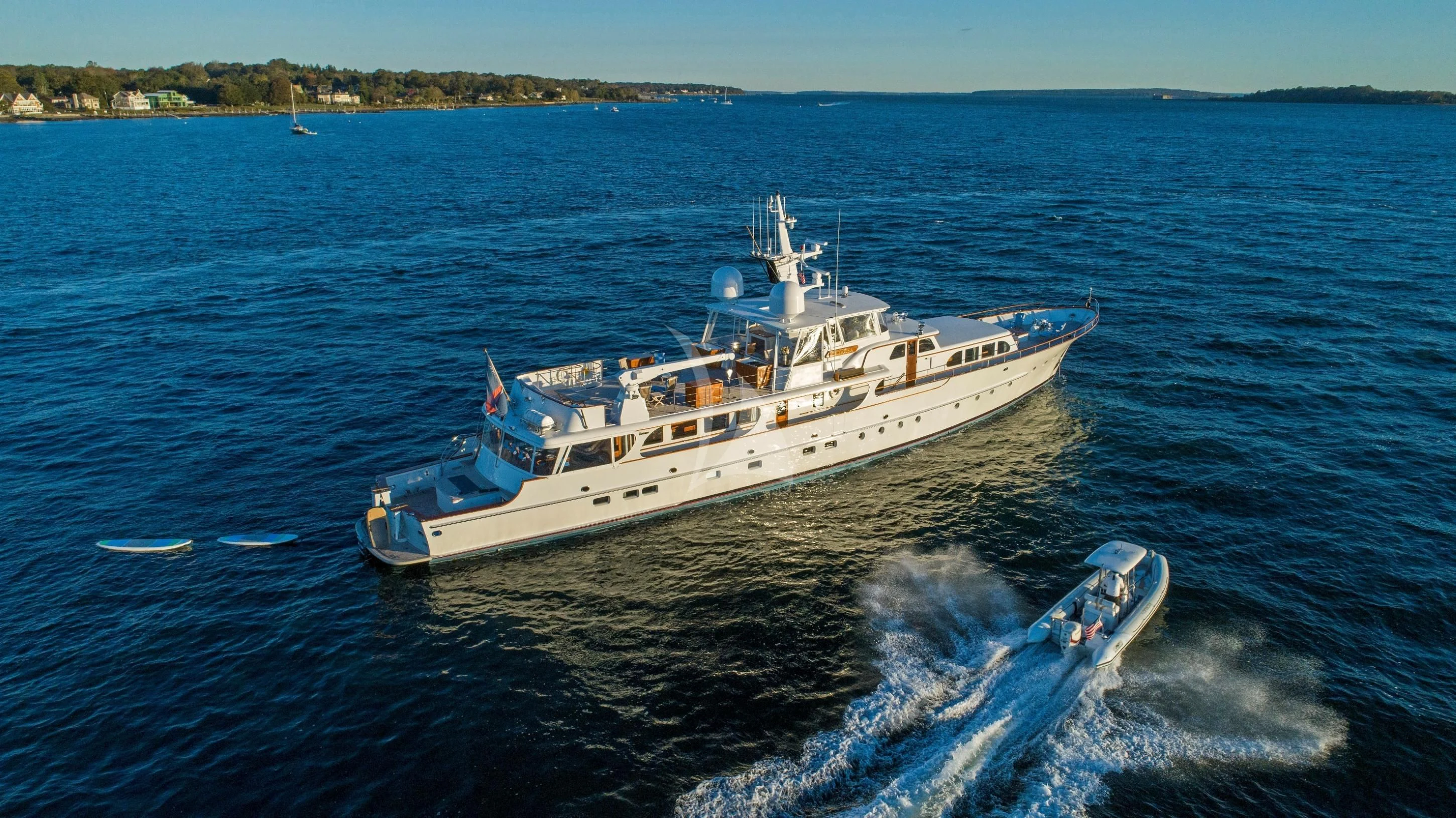 a boat on the water aboard MARYBELLE Yacht for Sale