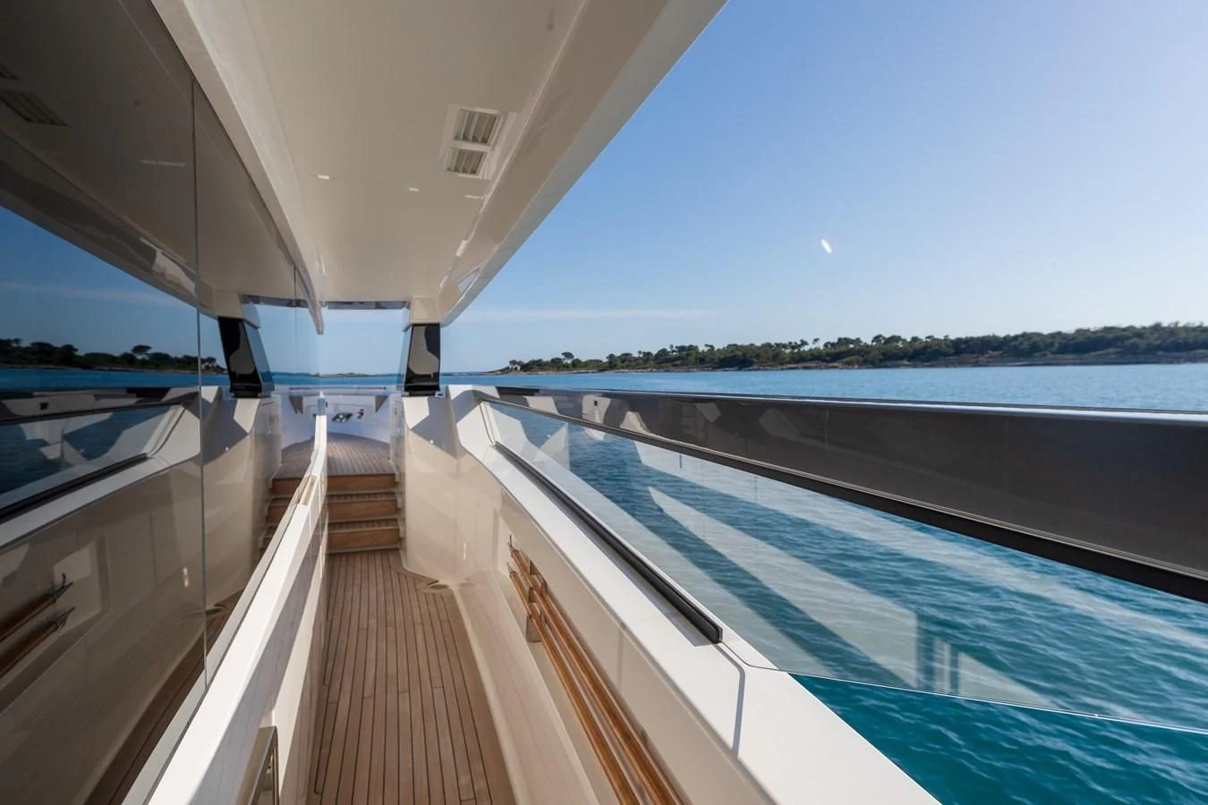 a deck of a boat aboard SSL Yacht for Sale