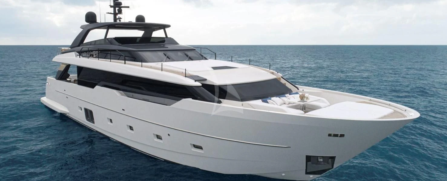 a white yacht on the water aboard SSL Yacht for Sale