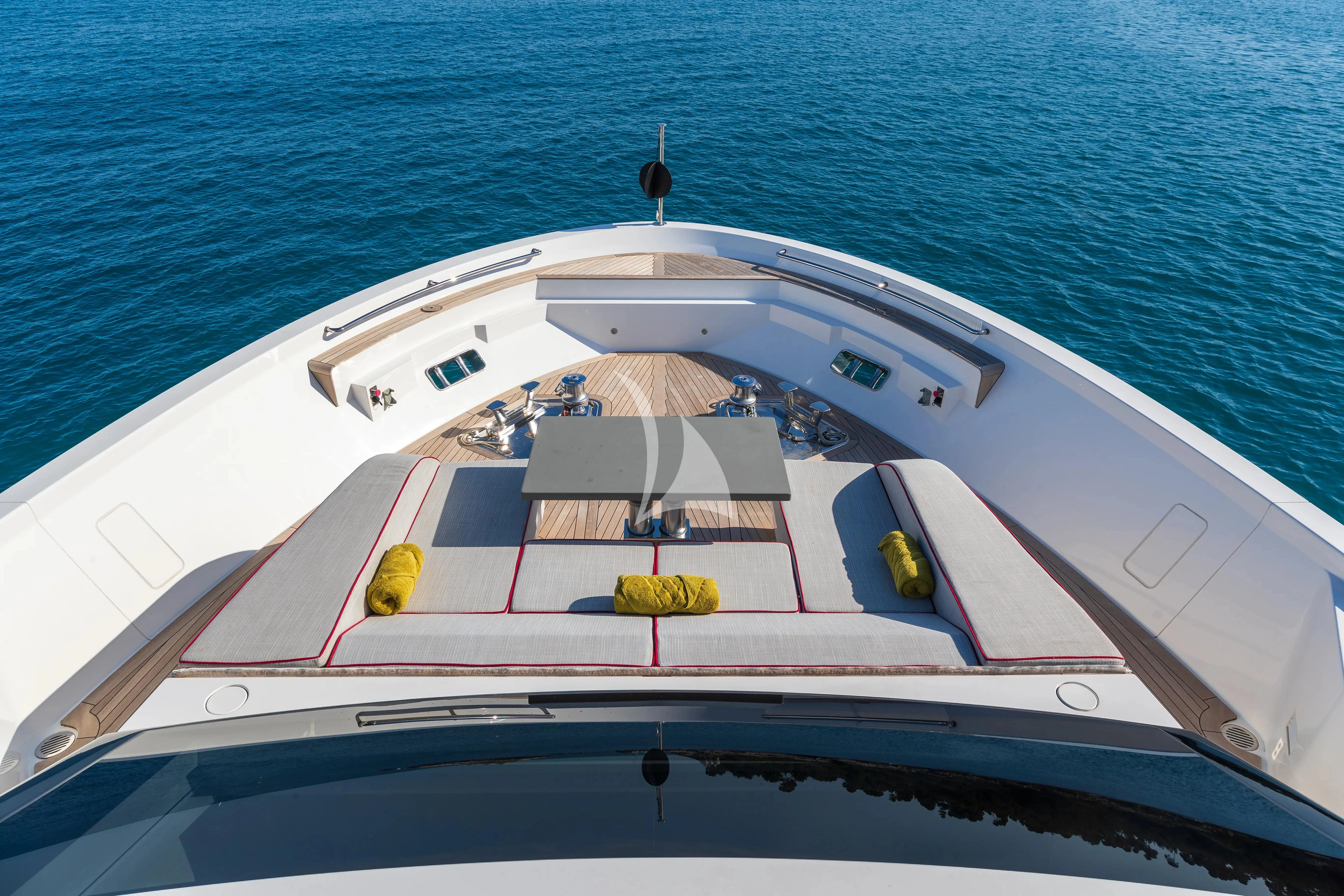 a boat on the water aboard SSL Yacht for Sale