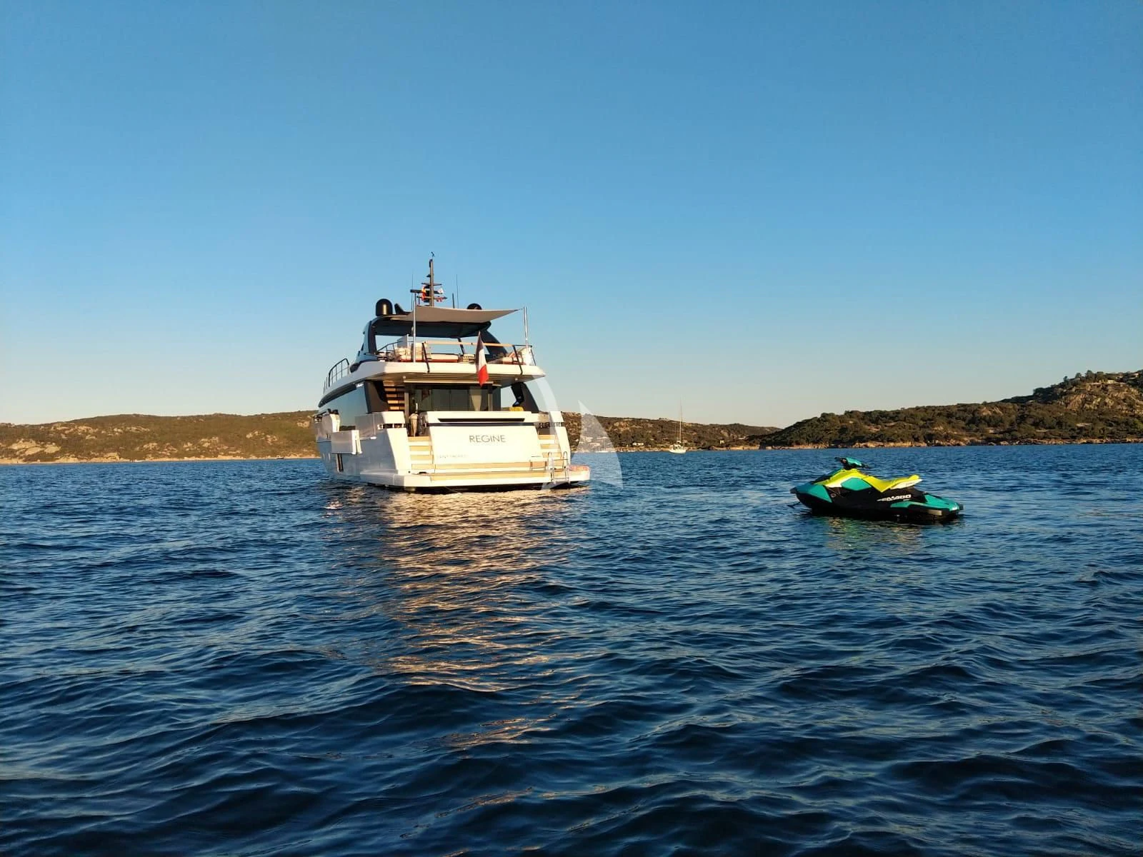 a boat on the water aboard SSL Yacht for Sale