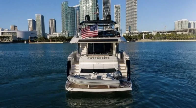 a boat on the water aboard SYNERGY Yacht for Sale