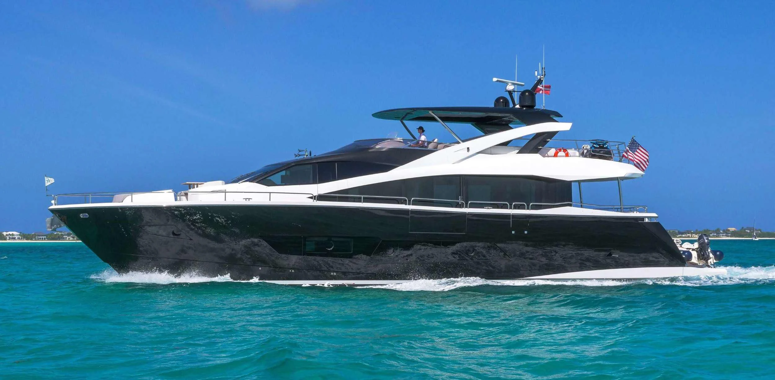 a boat on the water aboard SYNERGY Yacht for Sale