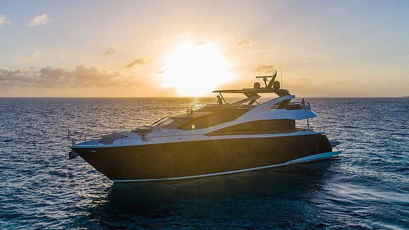 a boat in the water aboard SYNERGY Yacht for Sale