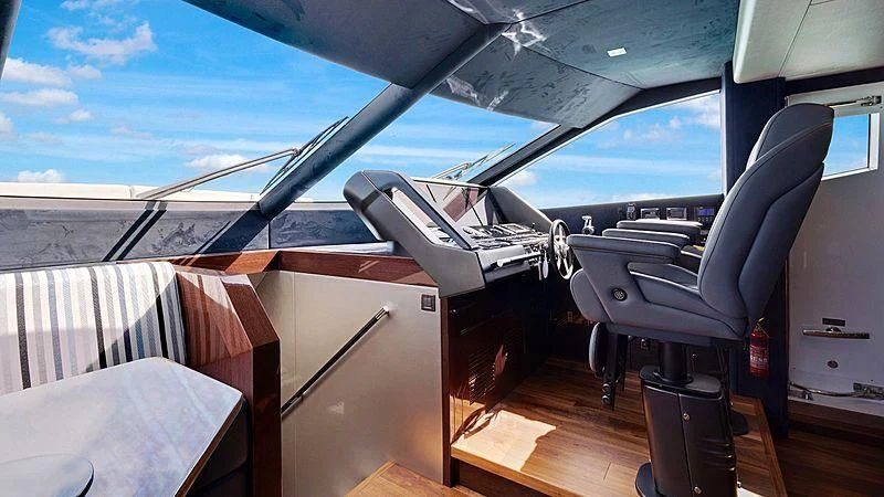 a space shuttle on a trailer aboard SYNERGY Yacht for Sale