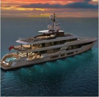 a ship in the water aboard ENZO Yacht for Sale