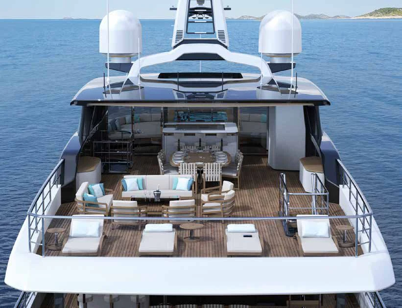 a boat on the water aboard ENZO Yacht for Sale