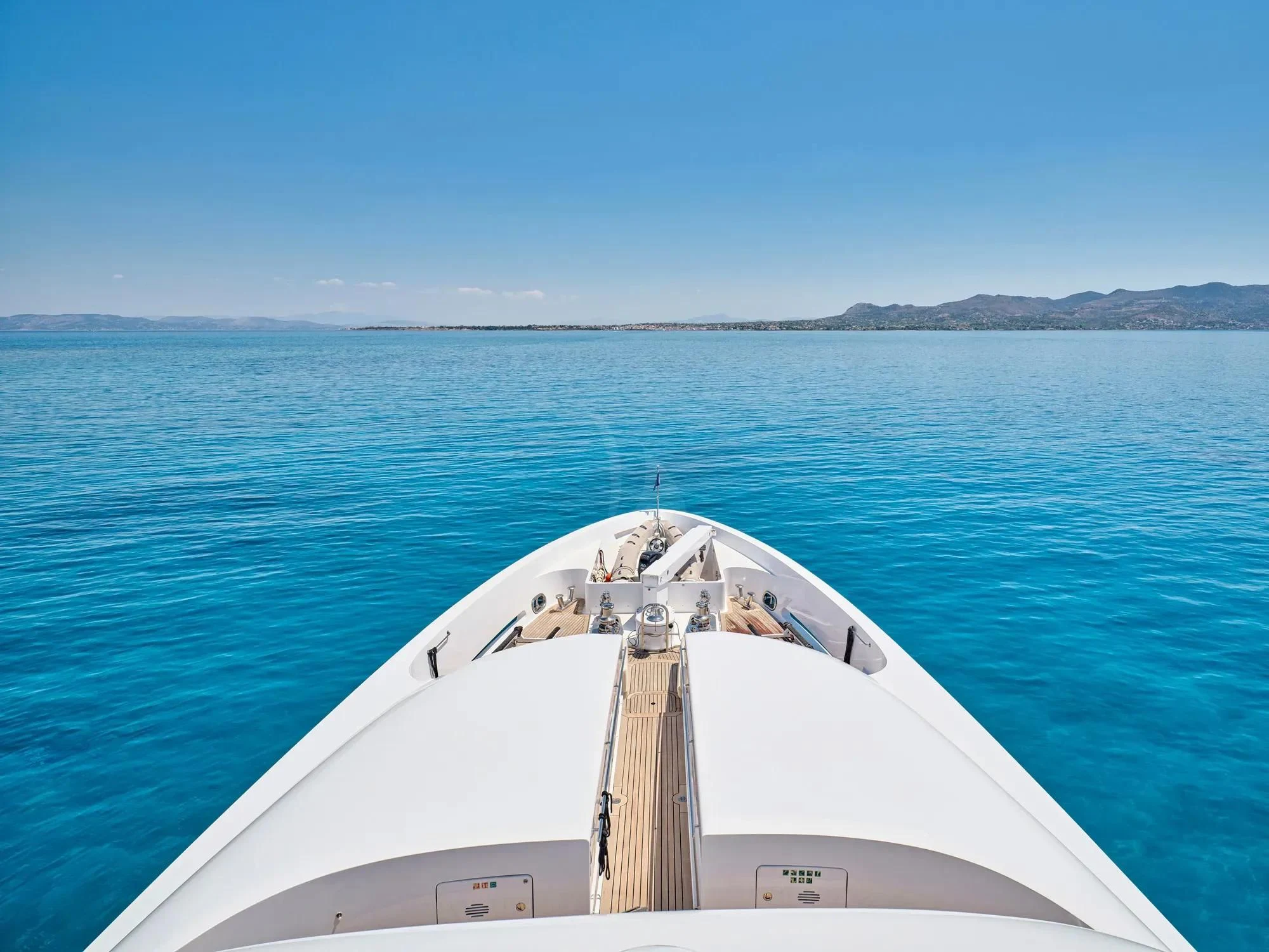a boat in the water aboard OASIS Yacht for Sale