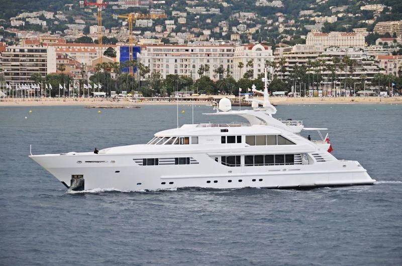 a boat on the water aboard OASIS Yacht for Sale