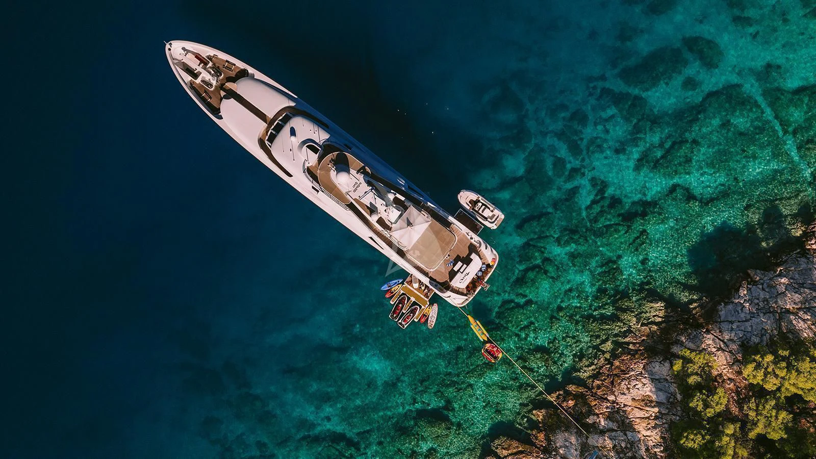 a satellite in the sky aboard OASIS Yacht for Sale