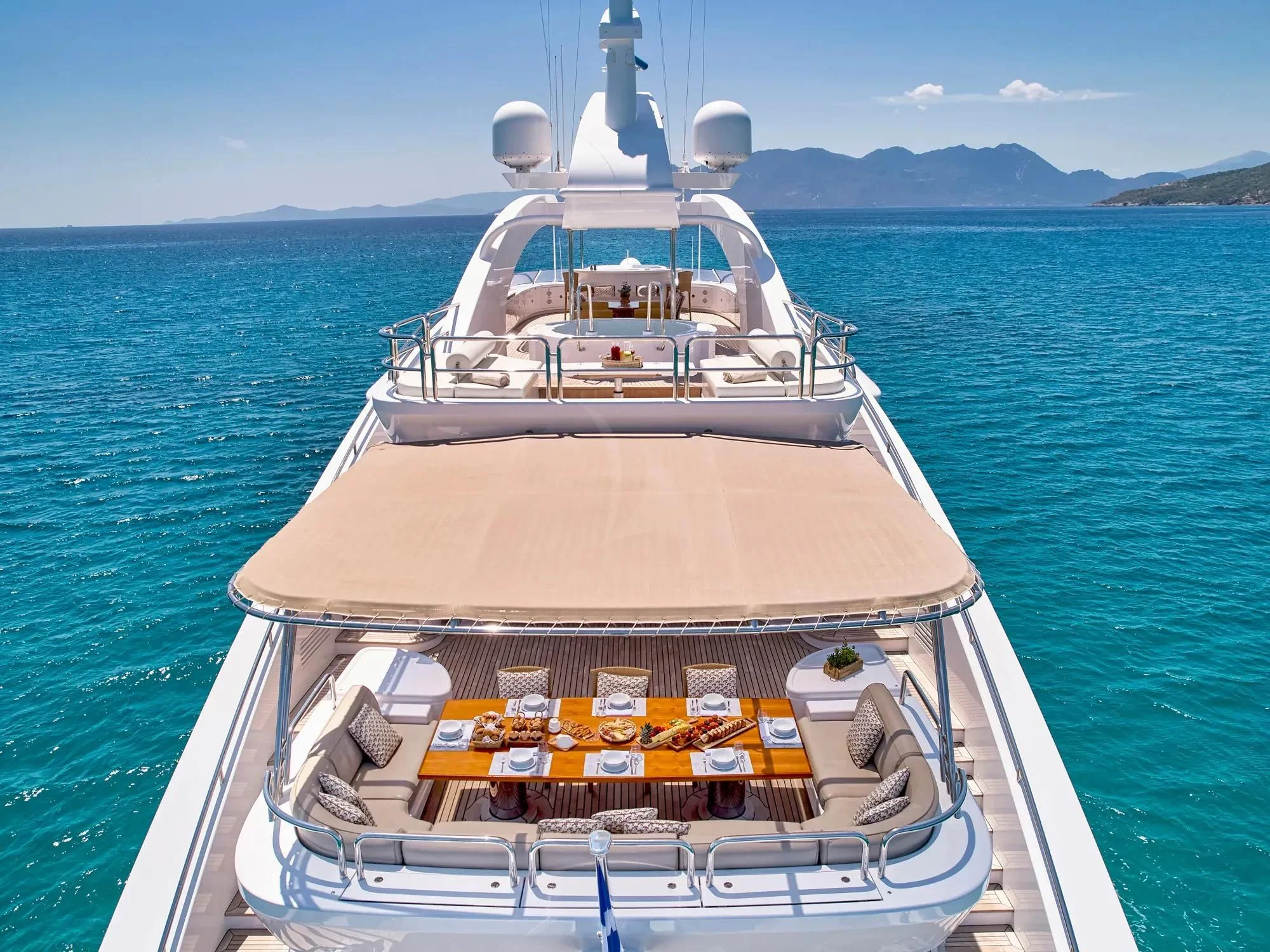 a boat on the water aboard OASIS Yacht for Sale
