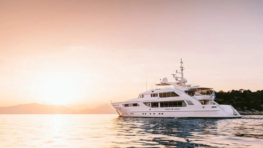a boat on the water aboard OASIS Yacht for Sale