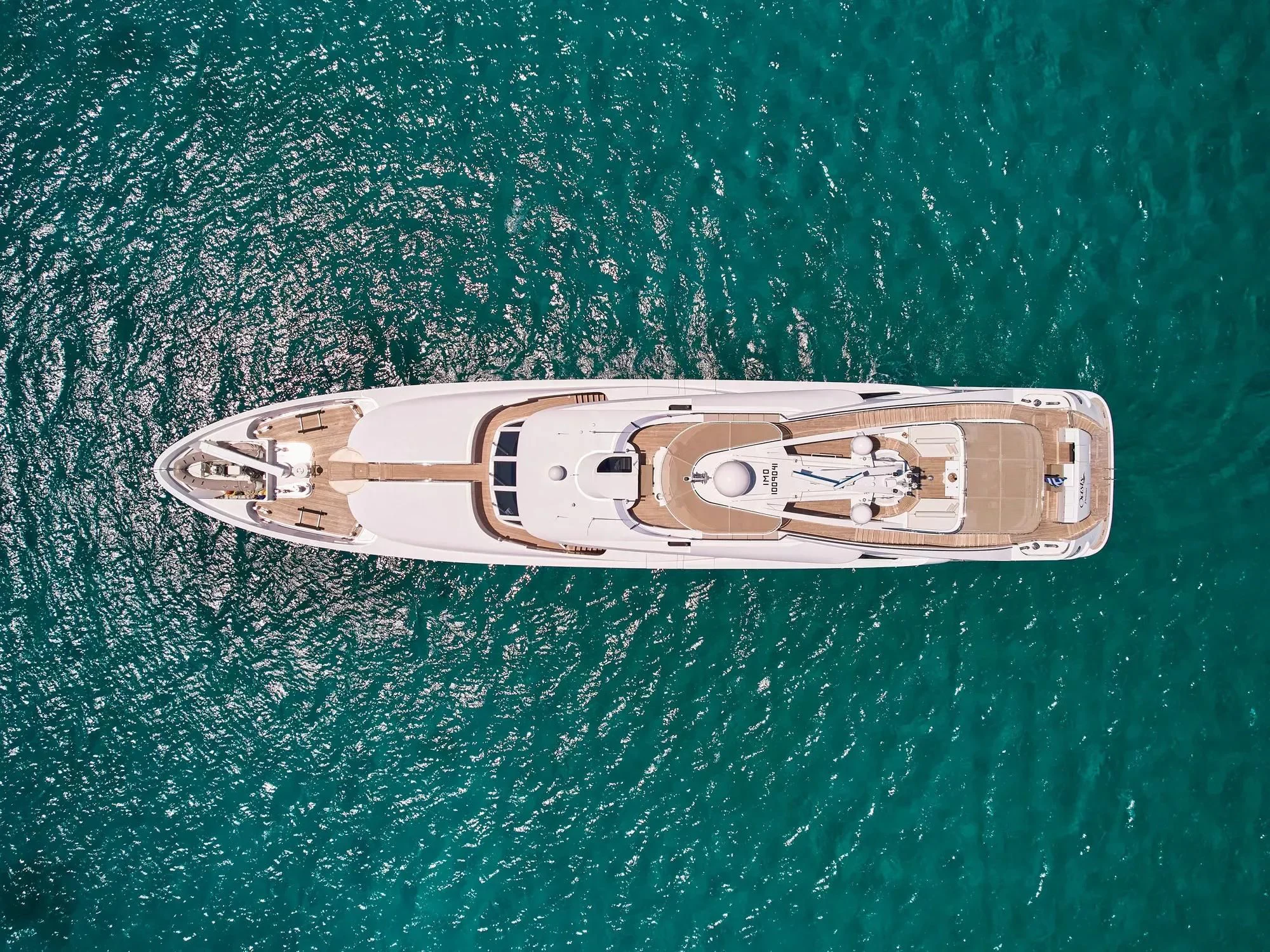 a metal object on a surface aboard OASIS Yacht for Sale