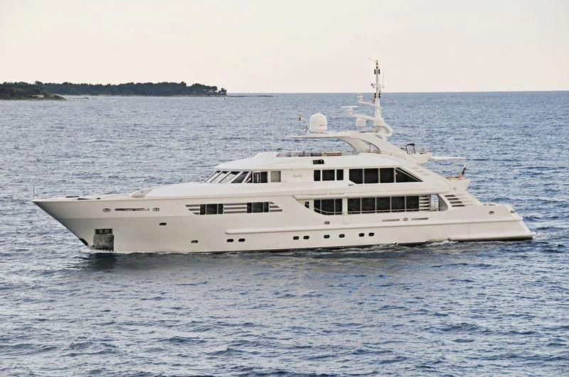 a boat on the water aboard OASIS Yacht for Sale