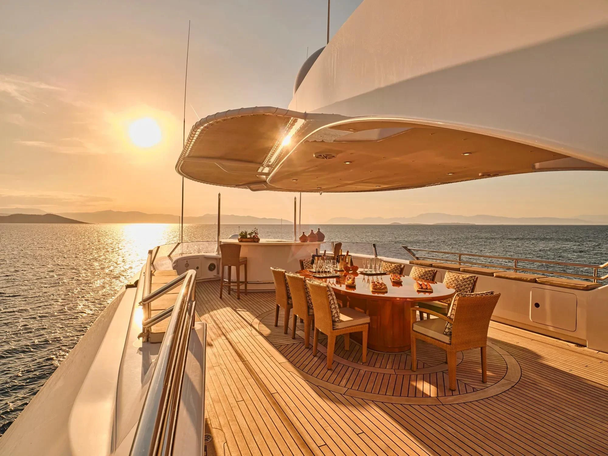 a boat on the water aboard OASIS Yacht for Sale