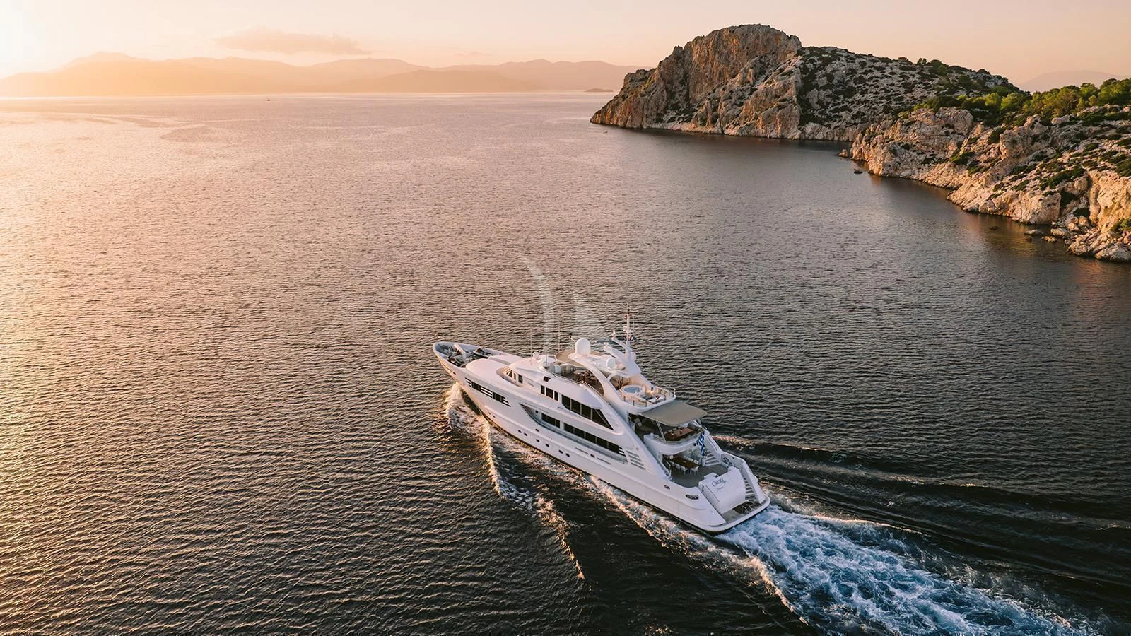 a boat in the water aboard OASIS Yacht for Sale