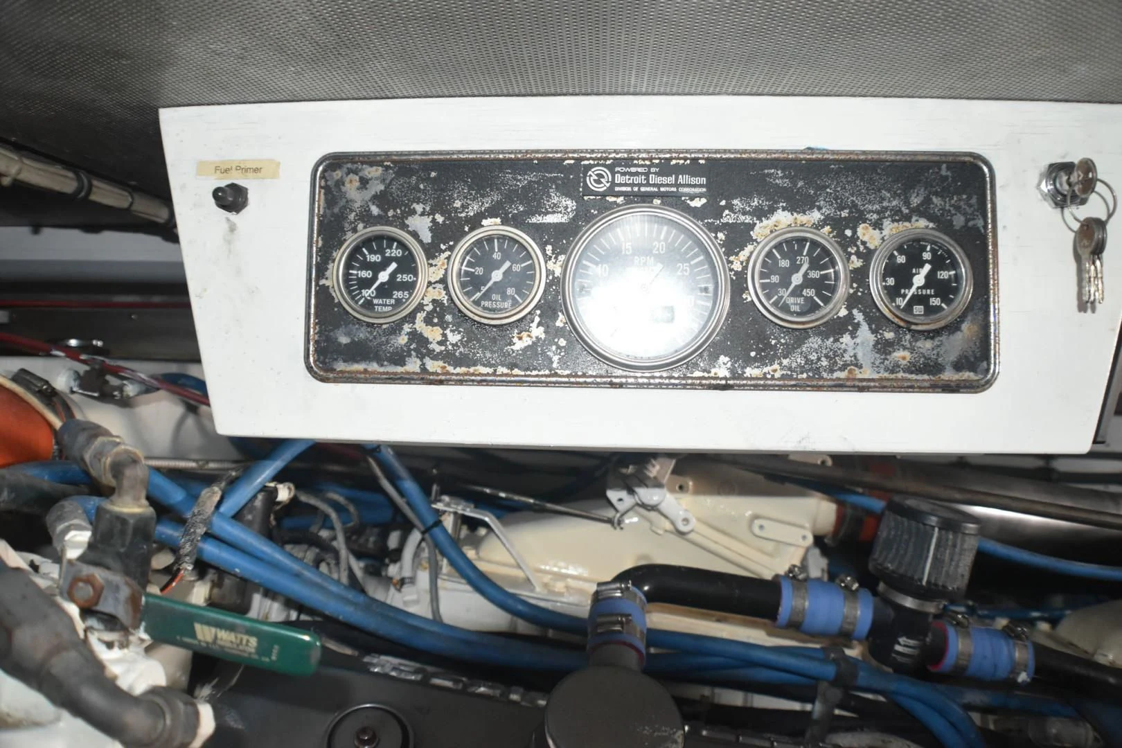 a close-up of a machine aboard JEWEL OF THE NILE Yacht for Sale