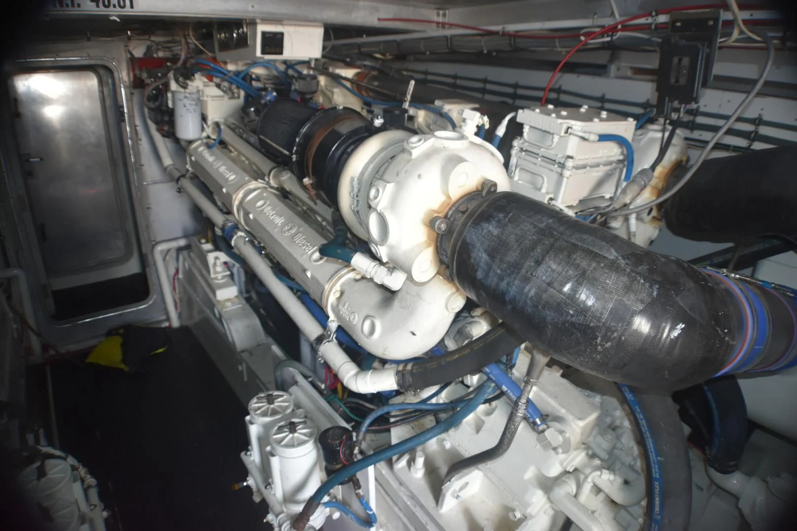 a machine with a large metal pipe aboard JEWEL OF THE NILE Yacht for Sale