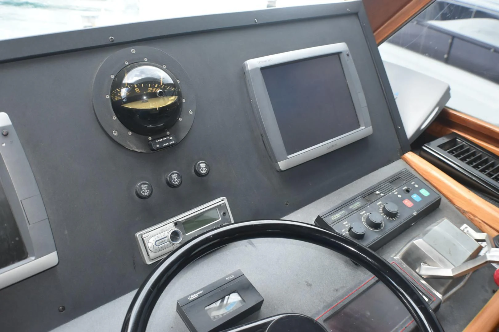 a car with a screen and buttons aboard JEWEL OF THE NILE Yacht for Sale