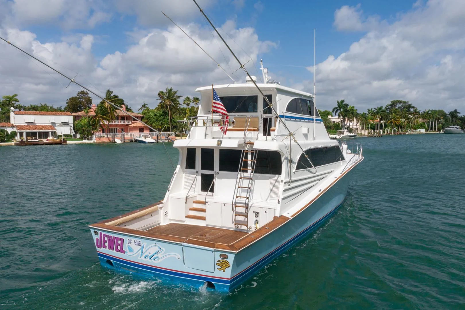 a boat on the water aboard JEWEL OF THE NILE Yacht for Sale