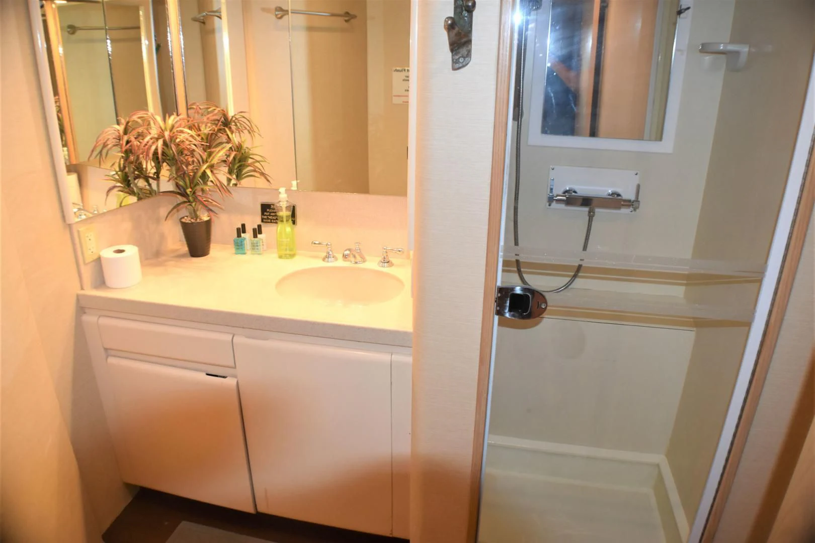 a bathroom with a sink and a toilet aboard JEWEL OF THE NILE Yacht for Sale