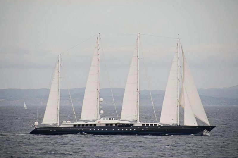 a group of sailboats on the water aboard ENIGMA Yacht for Sale