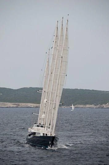 a sailboat on the water aboard ENIGMA Yacht for Sale