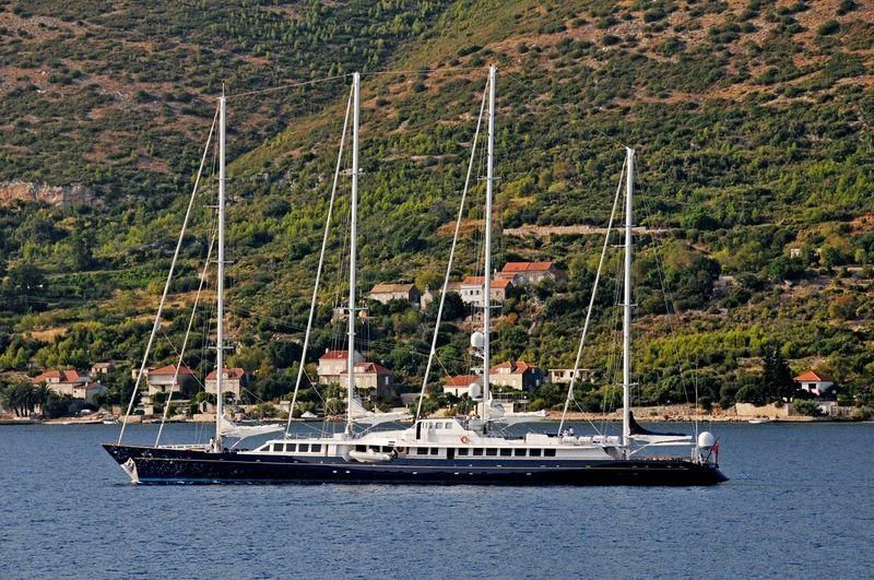 a boat on the water aboard ENIGMA Yacht for Sale