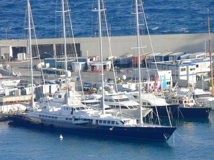 a boat in the water aboard ENIGMA Yacht for Sale