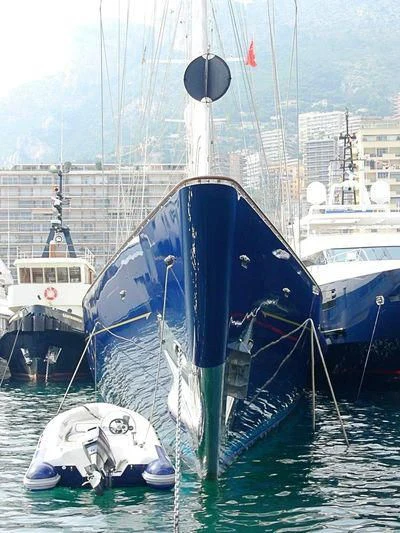 a boat in the water aboard ENIGMA Yacht for Sale