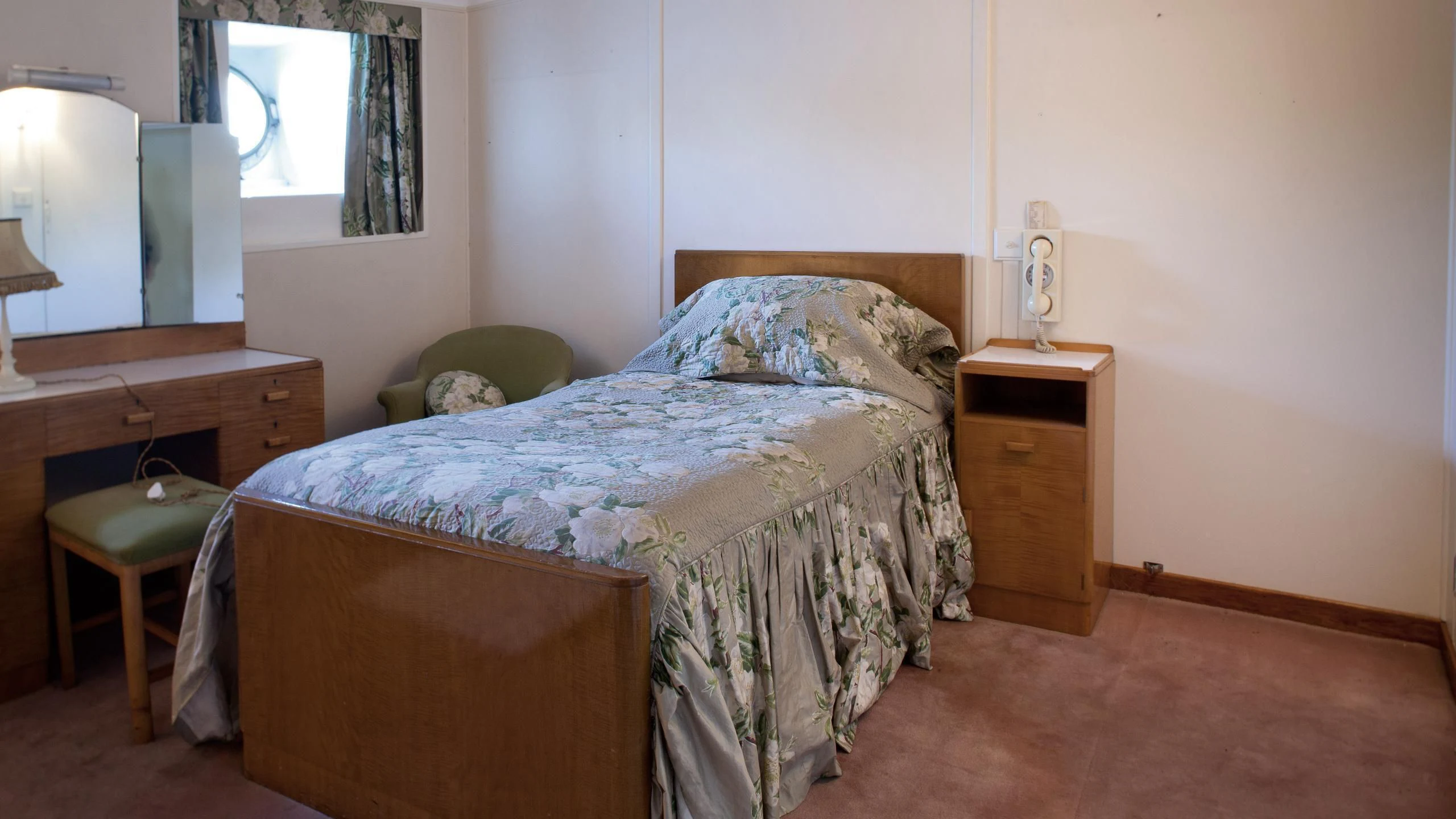 a bed in a room aboard SHEMARA Yacht for Sale