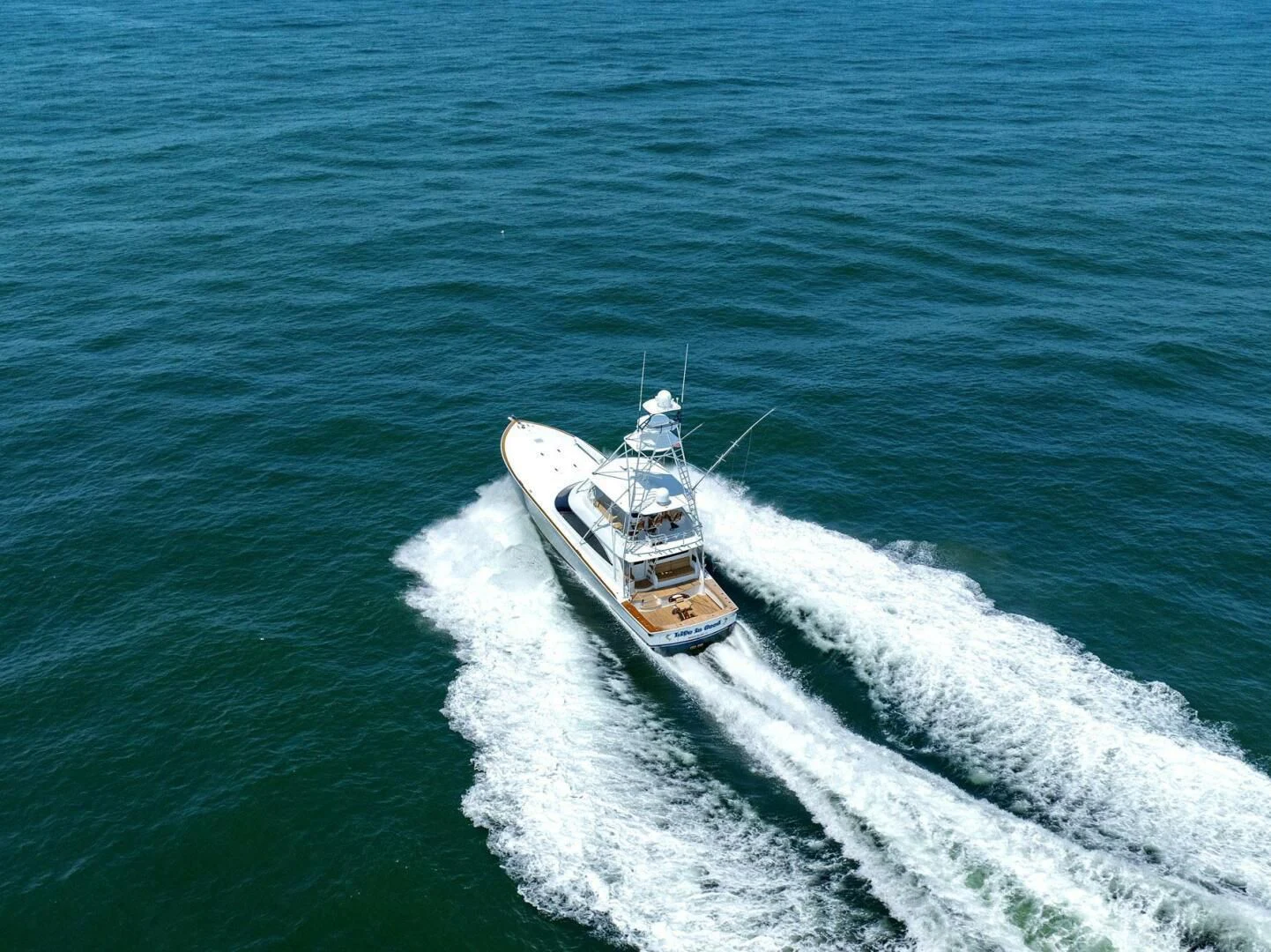a boat on the water aboard LIFE IS GOOD Yacht for Sale