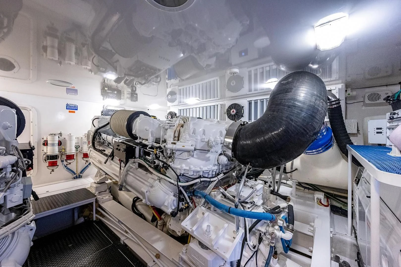 a machine in a room aboard LIFE IS GOOD Yacht for Sale