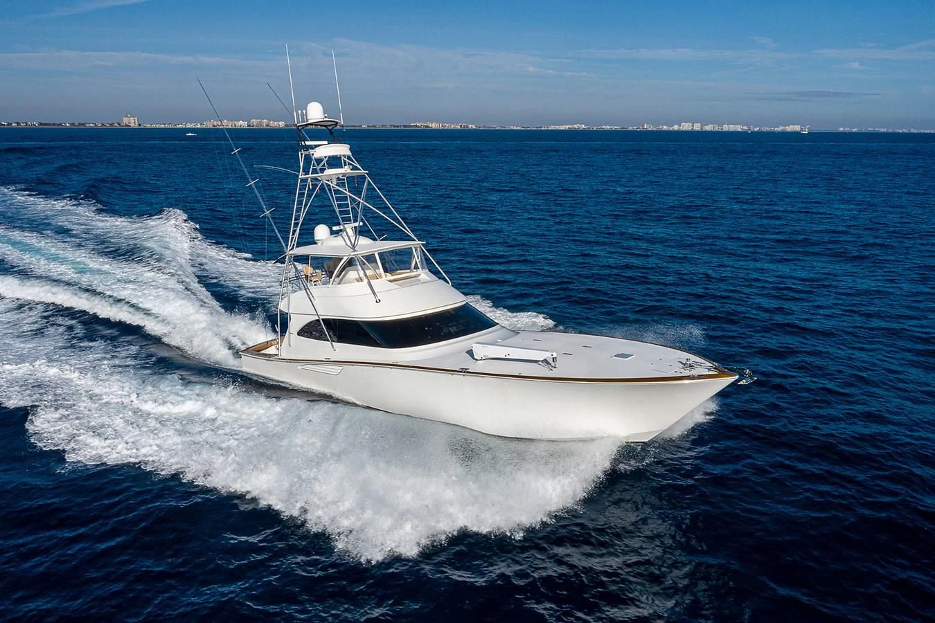 a boat on the water aboard LIFE IS GOOD Yacht for Sale