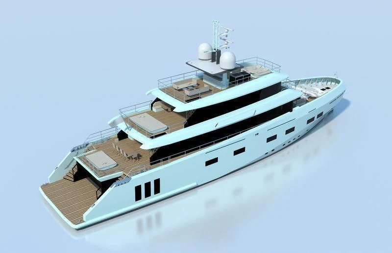 a white boat with a white propeller aboard RENATA Yacht for Sale