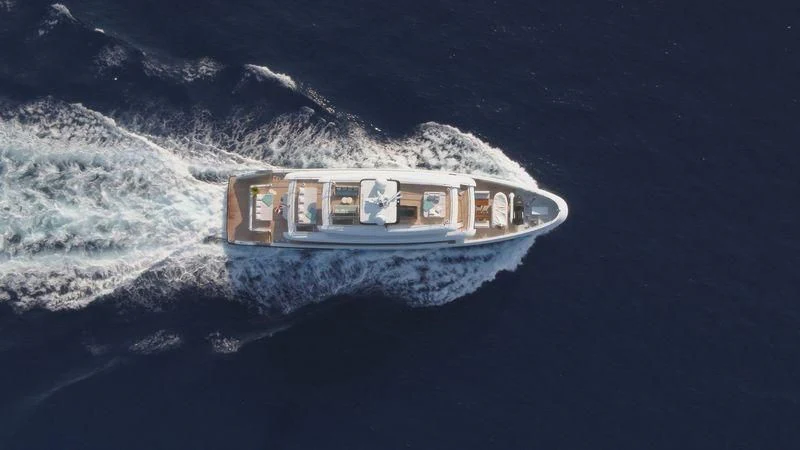 a boat on the water aboard RENATA Yacht for Sale