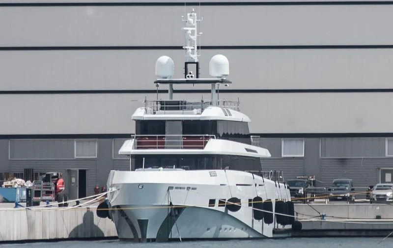 a large white ship aboard RENATA Yacht for Sale