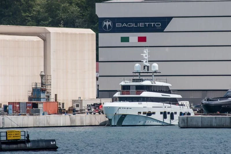 a large white ship aboard RENATA Yacht for Sale