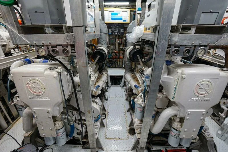a close-up of a machine aboard MOMMA BEAR Yacht for Sale