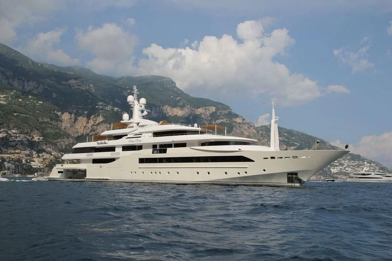 a white yacht on the water aboard CHOPI CHOPI Yacht for Sale