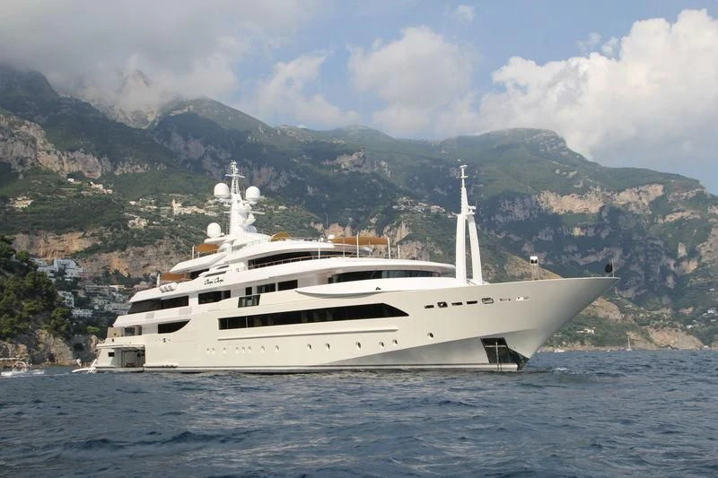 a white yacht in the water aboard CHOPI CHOPI Yacht for Sale