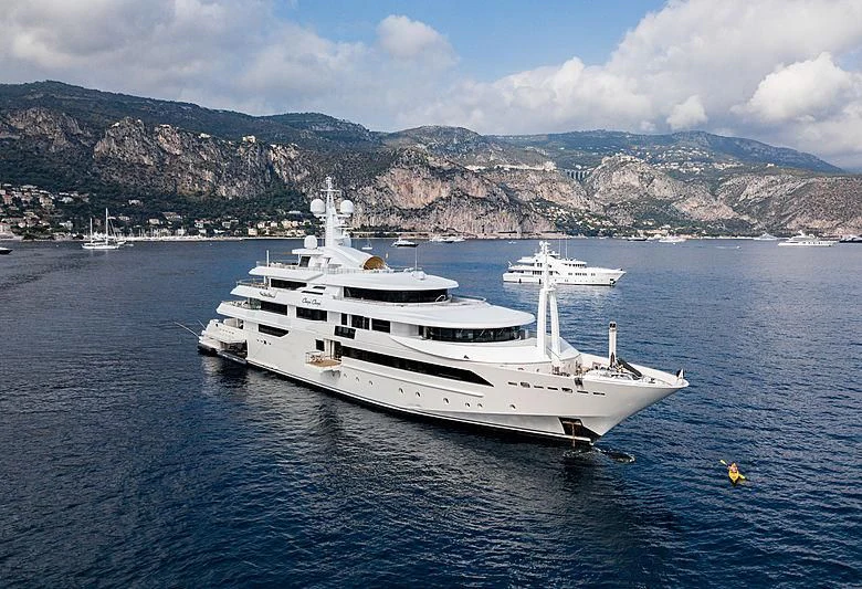 a white yacht in the water aboard CHOPI CHOPI Yacht for Sale