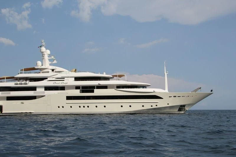a white yacht in the water aboard CHOPI CHOPI Yacht for Sale