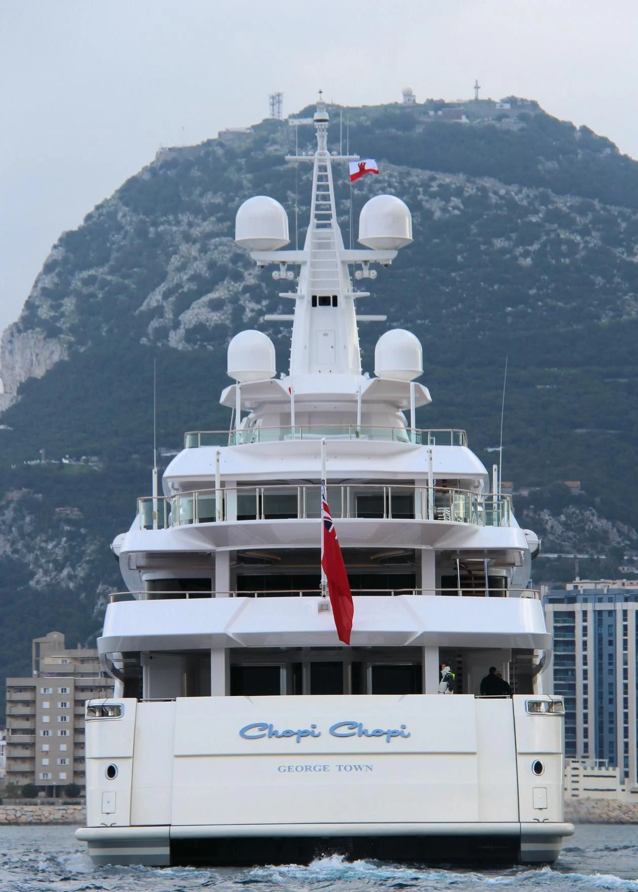 a large white ship in the water aboard CHOPI CHOPI Yacht for Sale