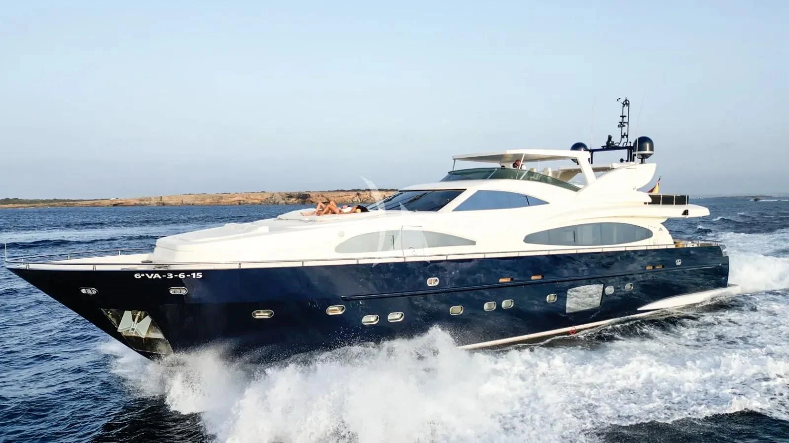 a boat on the water aboard KIRIOS Yacht for Sale