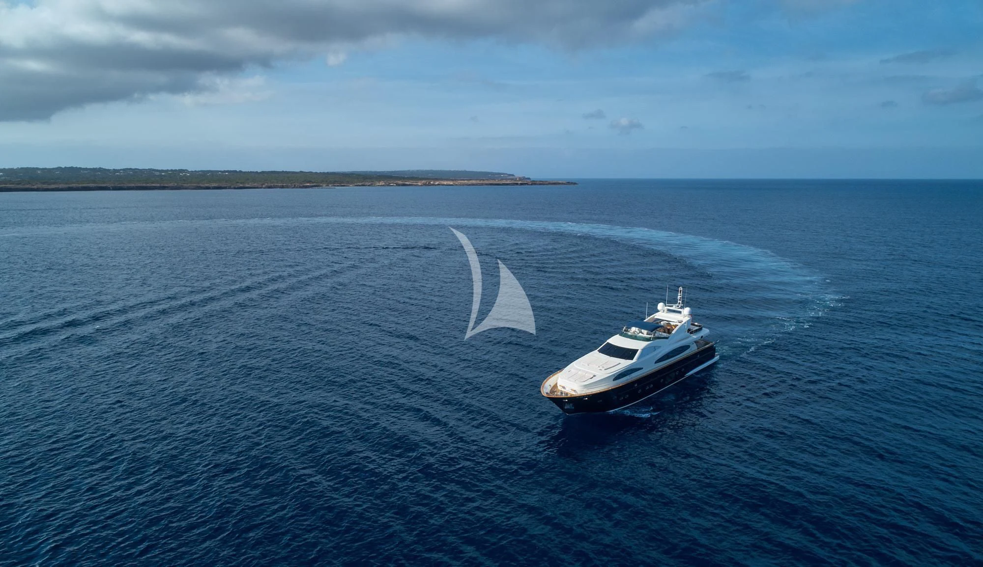 a boat on the water aboard KIRIOS Yacht for Sale