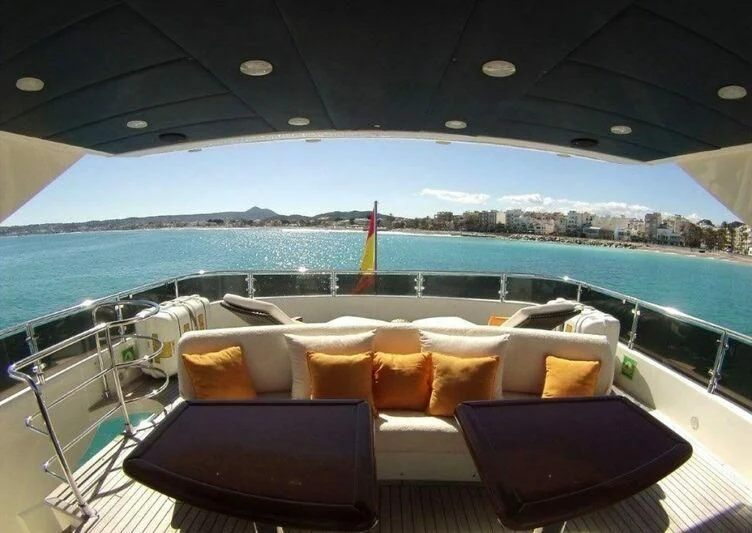 a boat on the water aboard KIRIOS Yacht for Sale